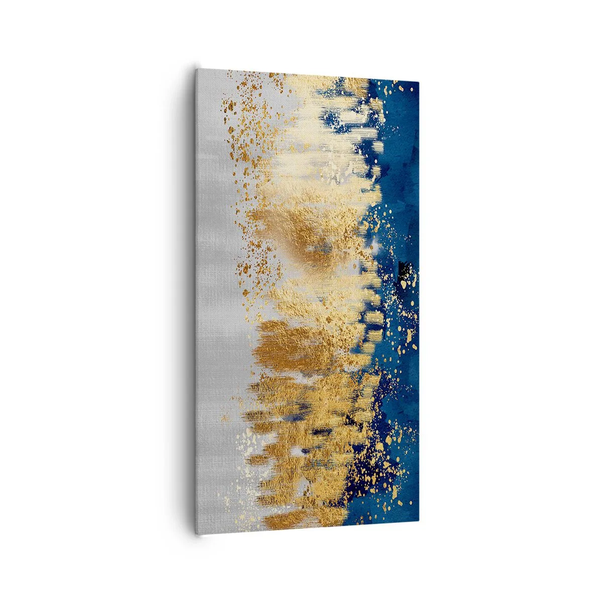 Schilderen op canvas - Een moderne compositie met sprankeling - 65x120 cm
