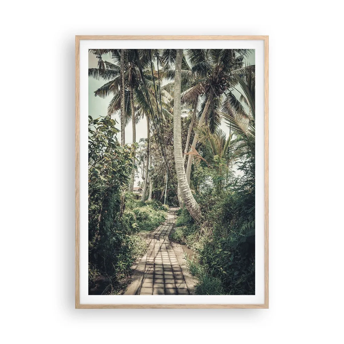 Een poster in een licht eiken lijst - Palmsteeg - 70x100 cm