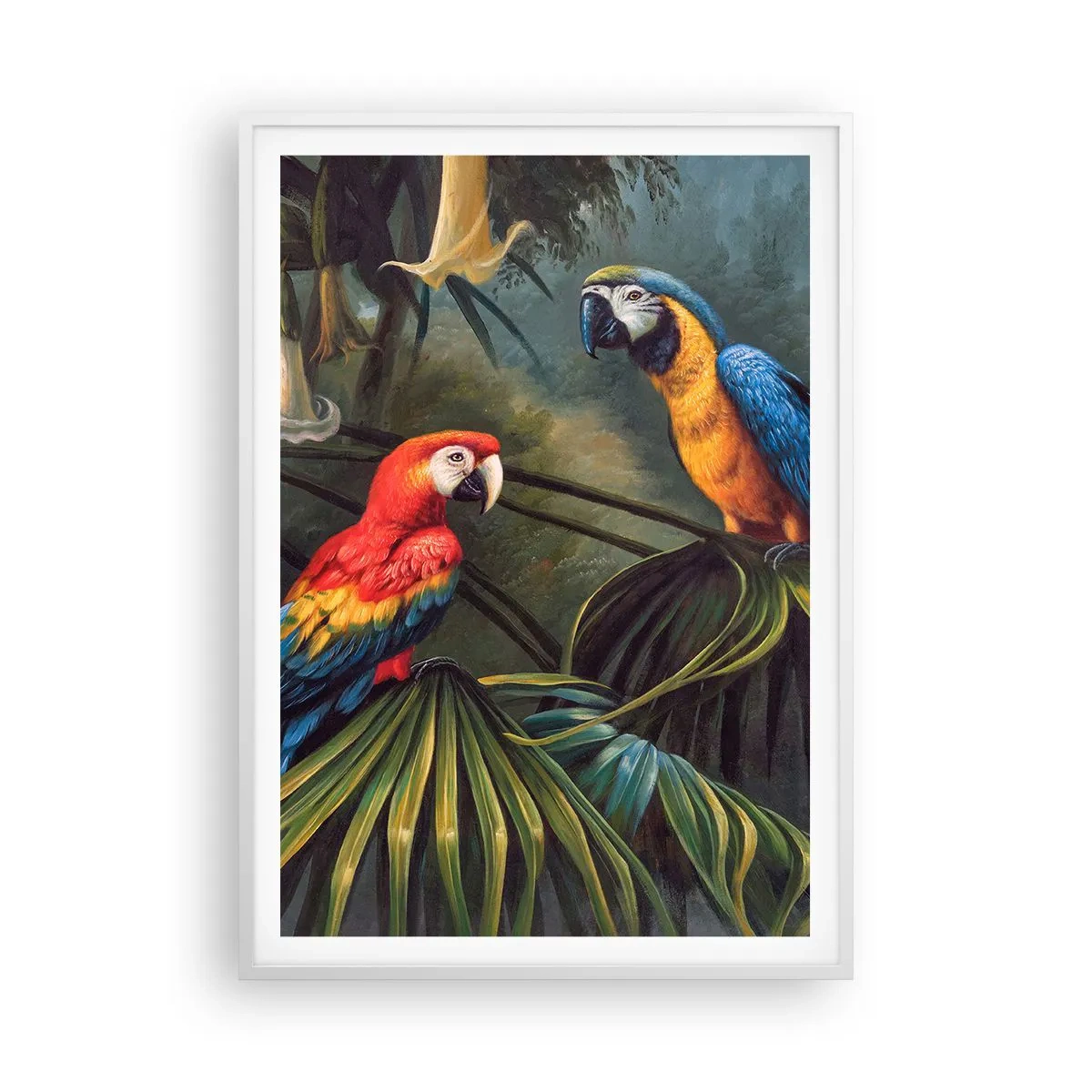 Poster in een witte lijst - Romantiek in de tropen - 70x100 cm