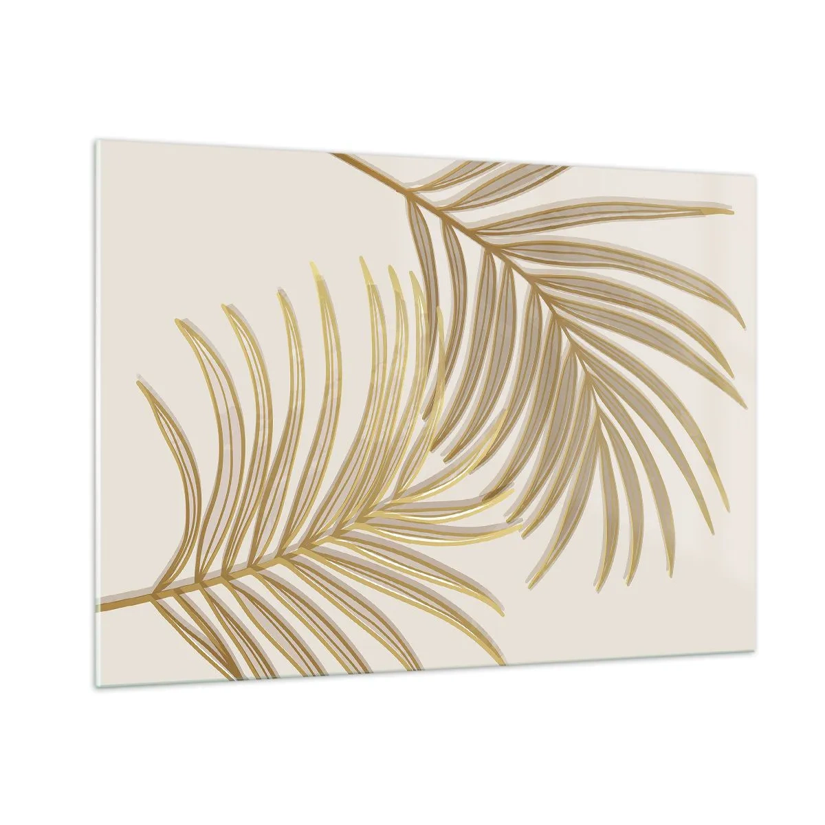 Schilderen op glas - Gouden Palm! - 100x70 cm