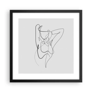 Poster in een zwarte lijst - Zoals je echt bent… - 40x40 cm