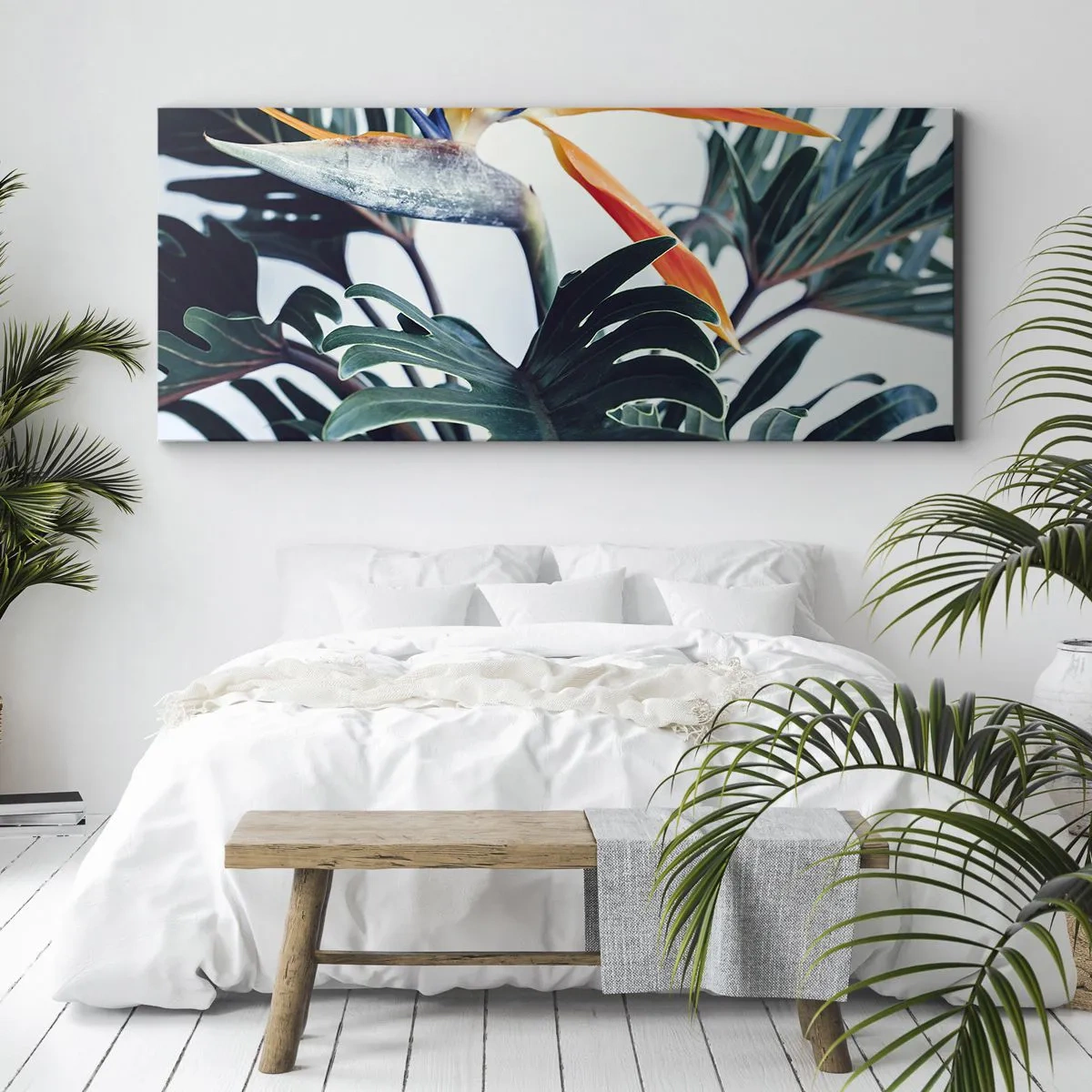 Schilderen op canvas - Vogelstruik - 160x50 cm