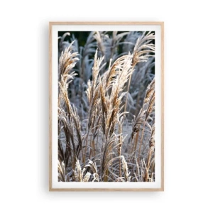 Een poster in een licht eiken lijst - Gekleed met vorst - 61x91 cm