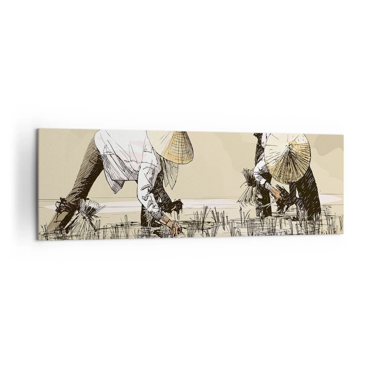 Schilderen op canvas - Succesvolle oogst - 160x50 cm