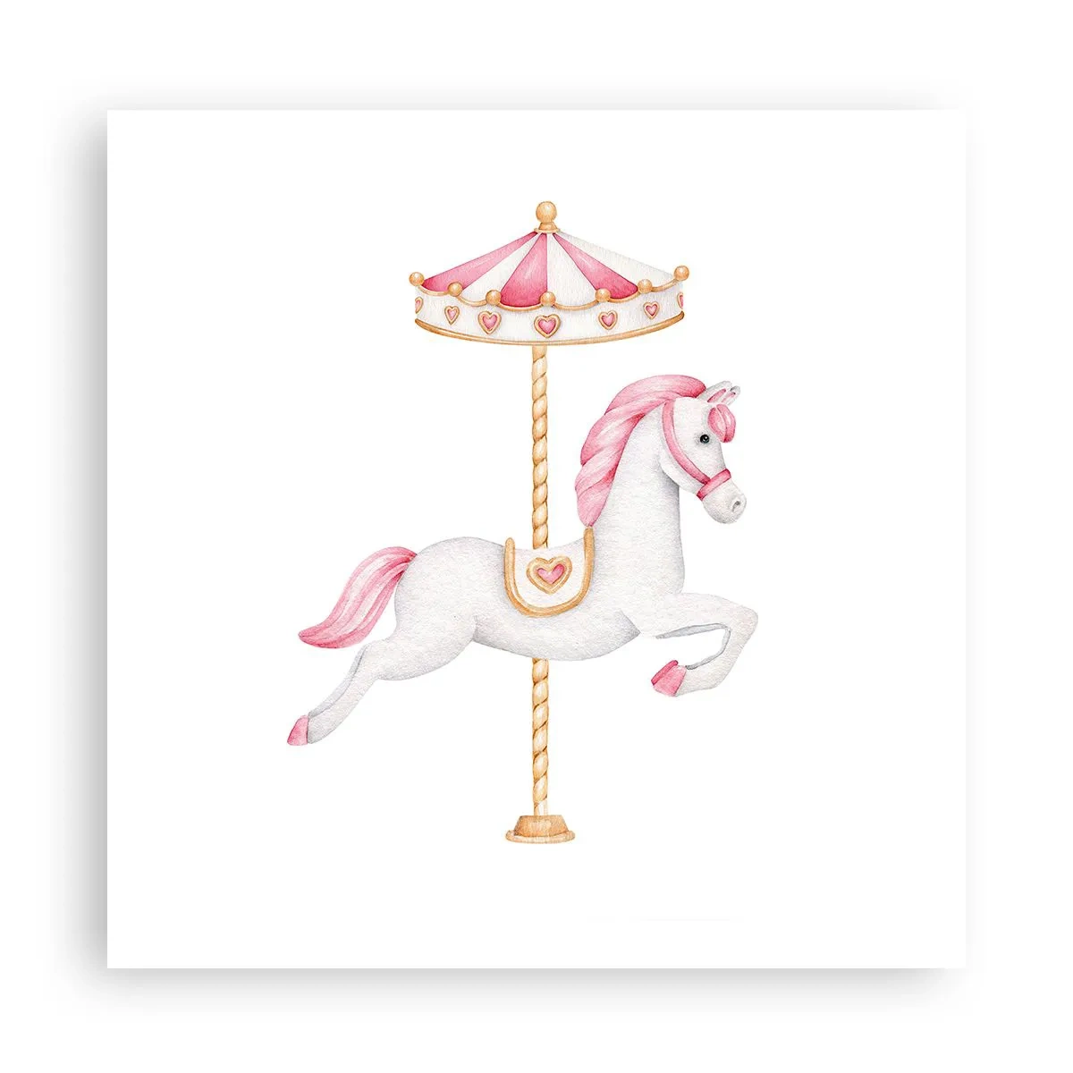 Poster - Hij raakte de grond rennend - 60x60 cm