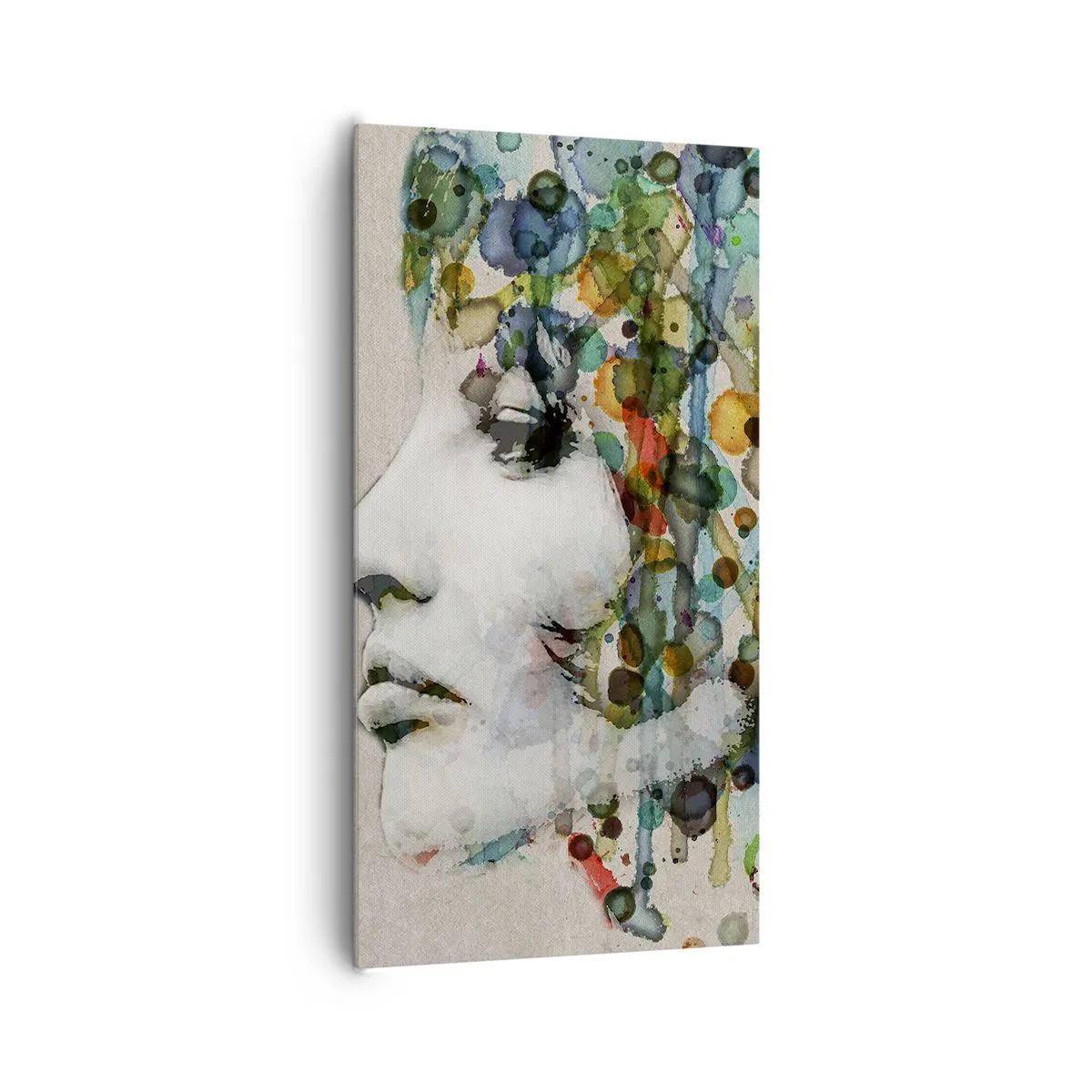 Schilderen op canvas - Ze kwam uit het grijs - 65x120 cm