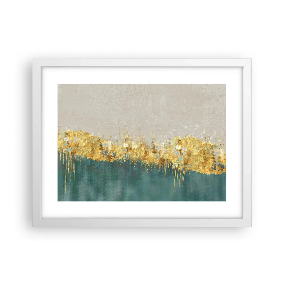 Poster in een witte lijst - De gouden rand - 40x30 cm