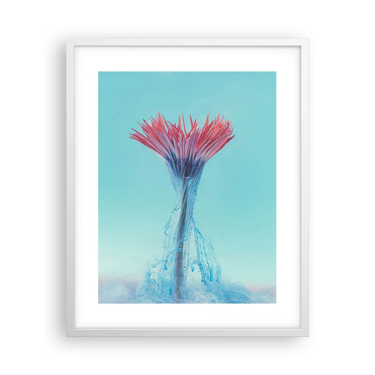 Poster in een witte lijst - In een verkwikkende omhelzing - 40x50 cm