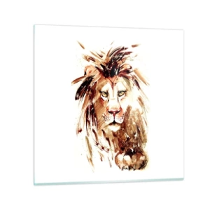 Schilderen op glas - Kracht en waardigheid - 50x50 cm