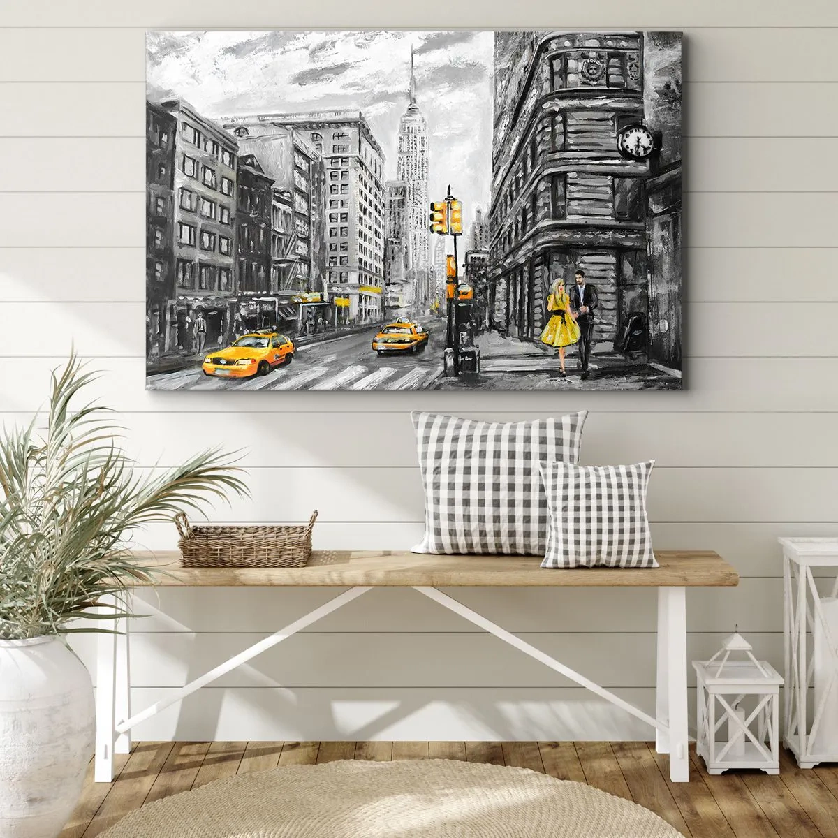 Schilderen op canvas - Een verhaal uit New York - 120x80 cm