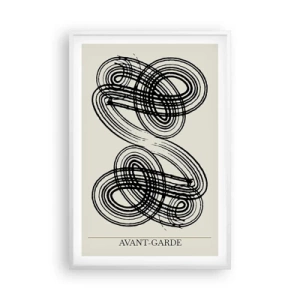 Poster in een witte lijst - Het kwam er spontaan uit - 61x91 cm