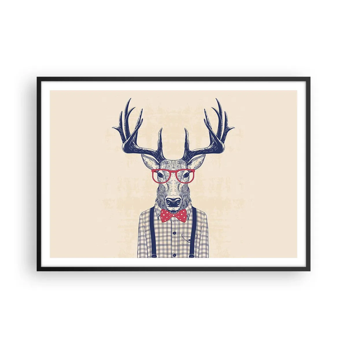 Poster in een zwarte lijst - Een grappig extravaganza - 100x70 cm