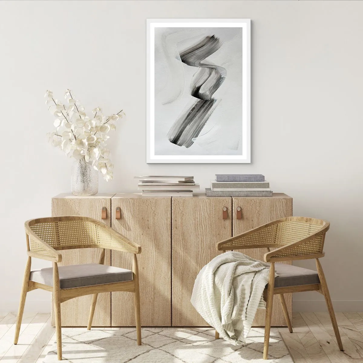 Poster in een witte lijst - Terloops voor de lol - 50x70 cm