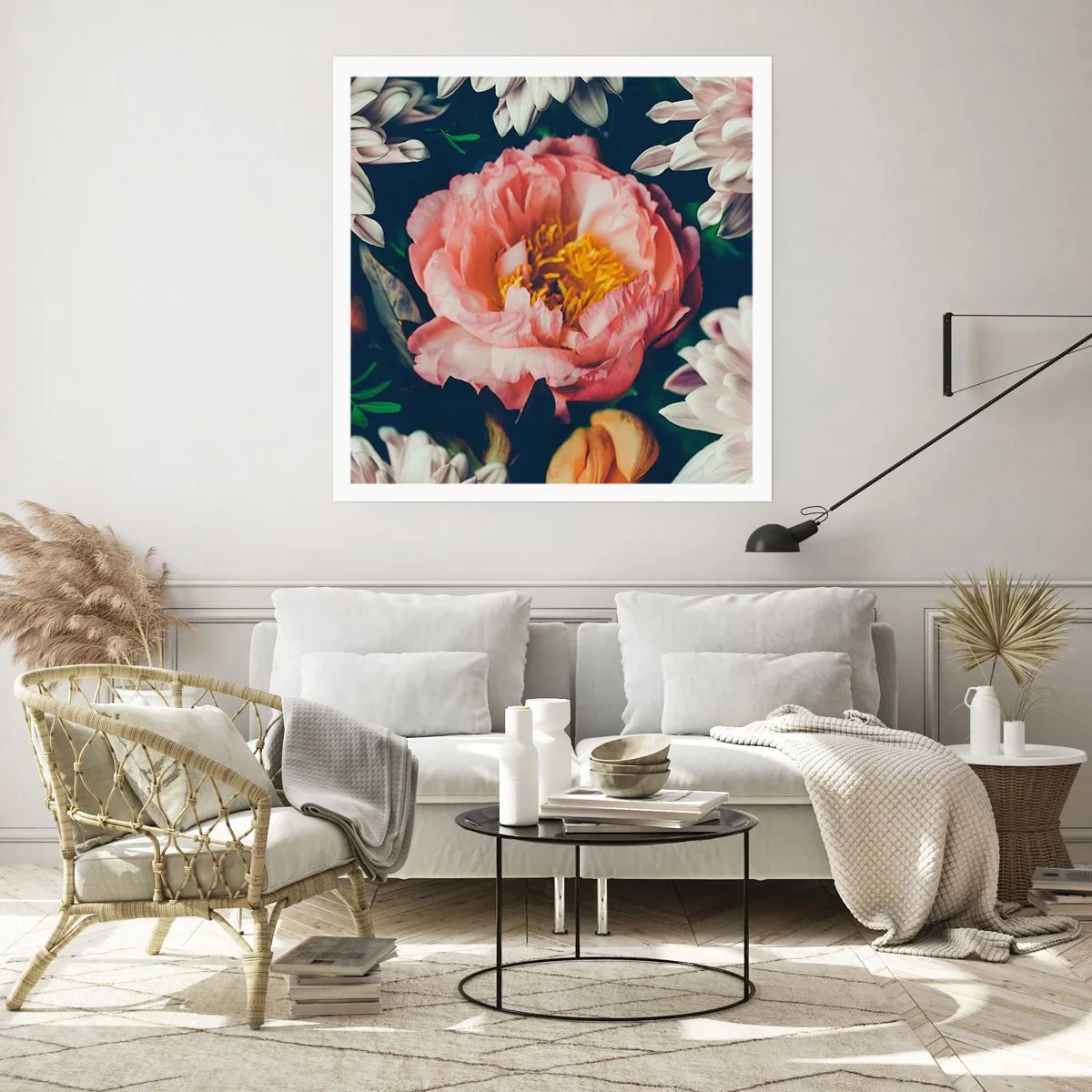 Poster - Met barokke pracht - 40x40 cm