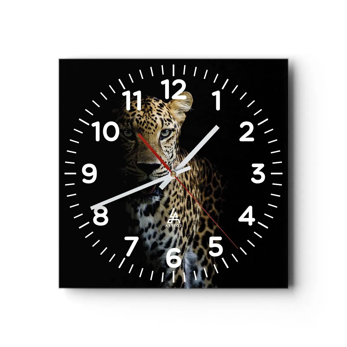 Wandklok - Klok - Donkere schoonheid - 40x40 cm