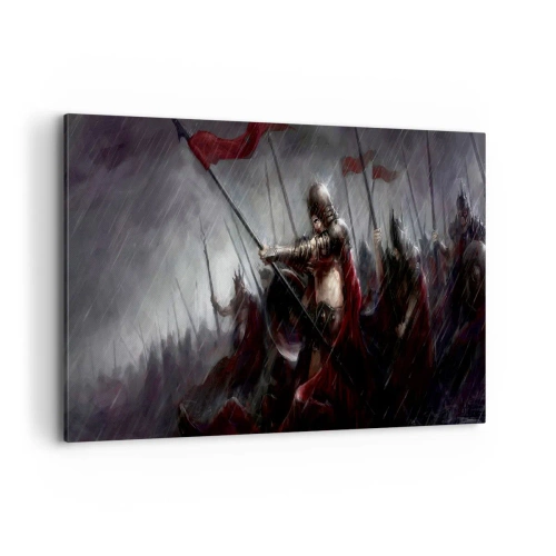 Schilderen op canvas - Voorbijganger, vertel Sparta... - 120x80 cm