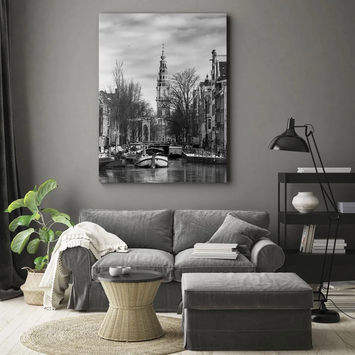 Schilderen op canvas - Amsterdamse sferen - 80x120 cm