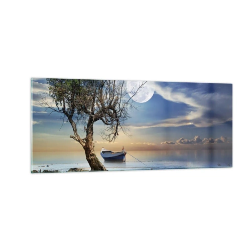 Schilderen op glas - Is dit het einde of het begin? - 100x40 cm