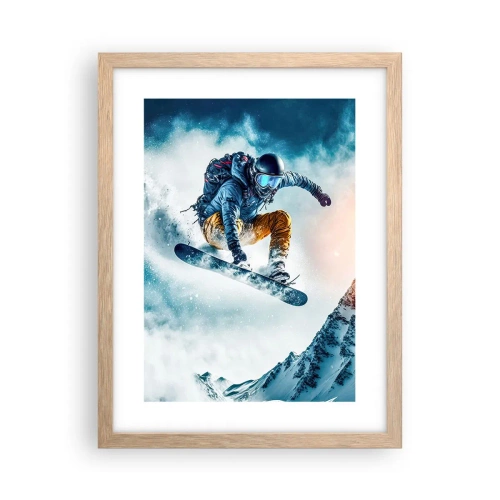 Een poster in een licht eiken lijst - Extreme emoties - 30x40 cm