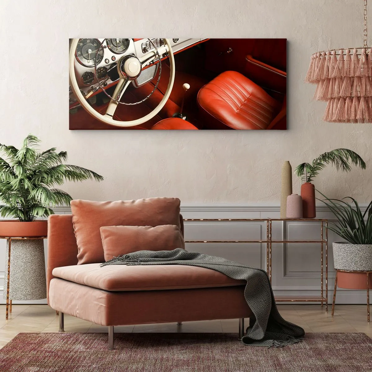 Schilderen op canvas - Vintage luxe - 140x50 cm