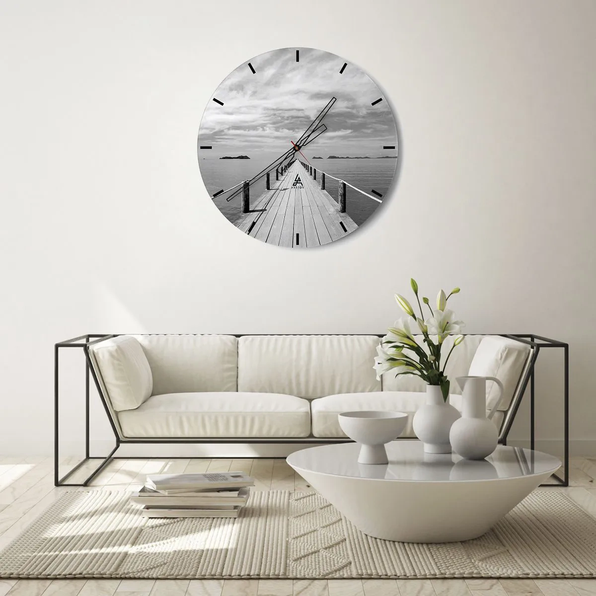 Wandklok - Klok - Of misschien een reis... - 40x40 cm