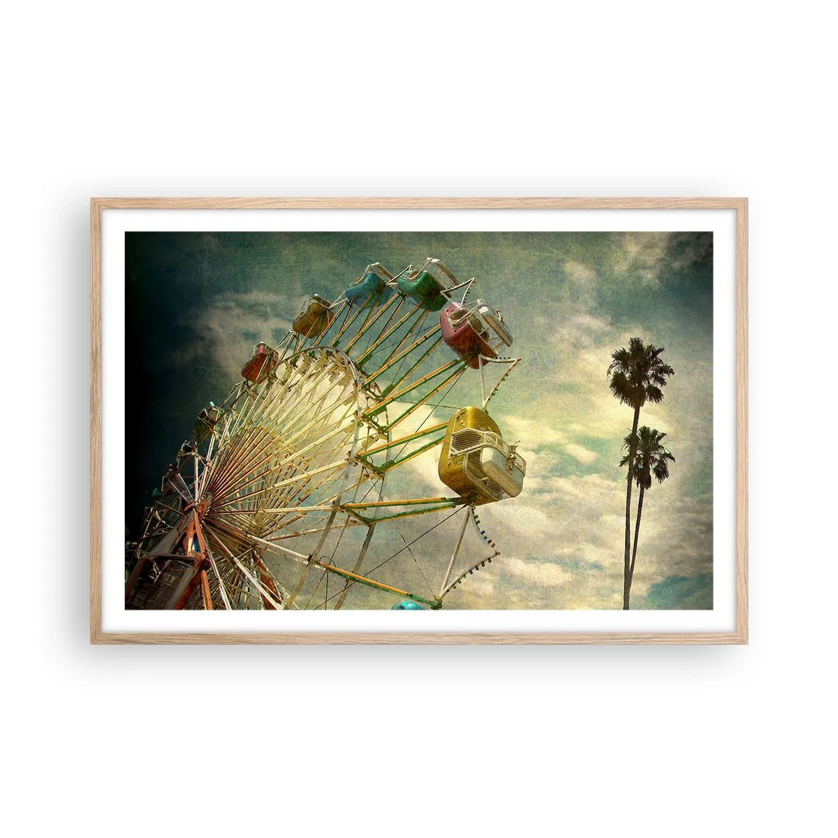 Een poster in een licht eiken lijst - Het zal zo zijn, het zal leuk zijn..., - 91x61 cm