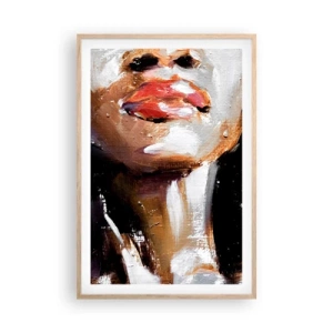 Een poster in een licht eiken lijst - Trots zonder vooroordelen - 61x91 cm