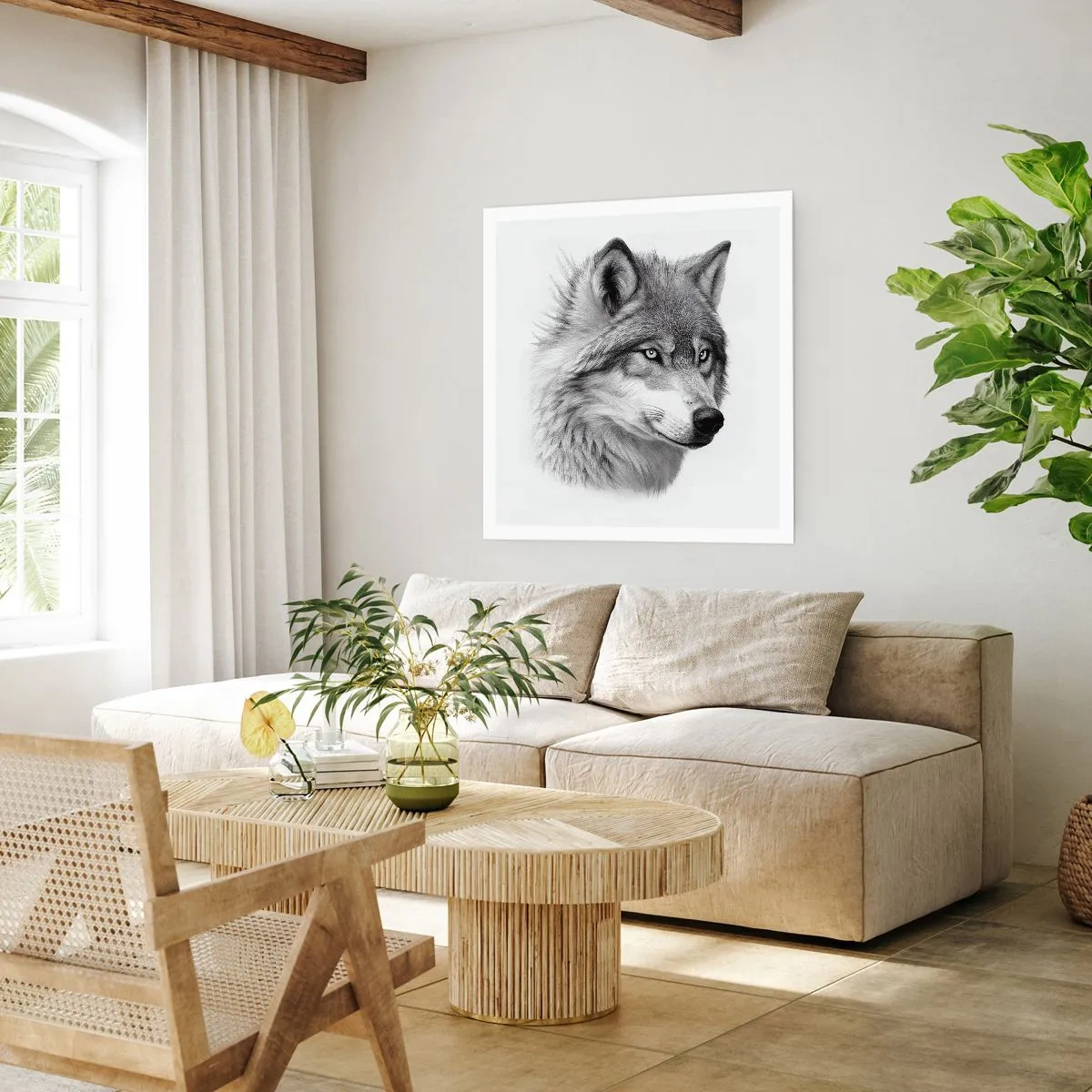 Poster - Alfa – zonder twijfel - 50x50 cm