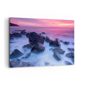 Schilderen op canvas - Geboorte in licht en mist - 100x70 cm
