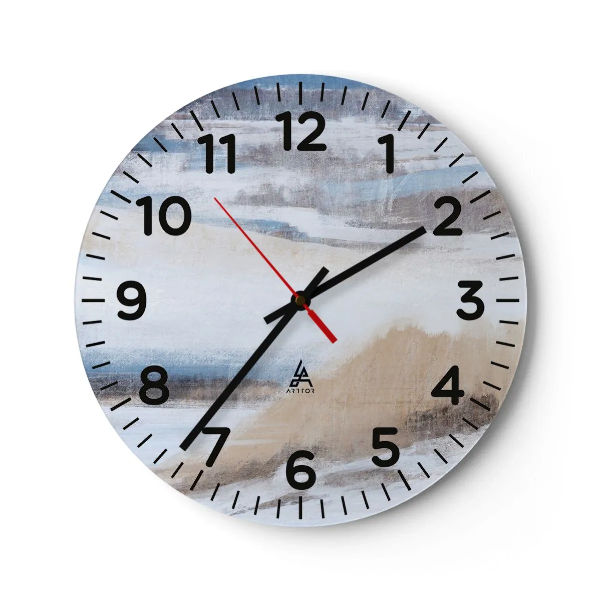 Wandklok - Klok - Winterse compositie - 30x30 cm