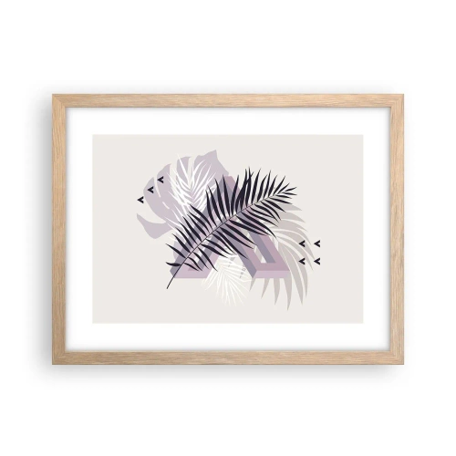 Een poster in een licht eiken lijst - De schaduw van de schaduw - 40x30 cm