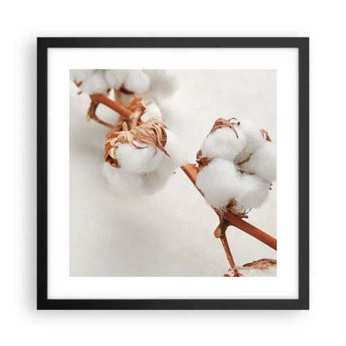 Poster in een zwarte lijst - Gewoon een knuffel - 40x40 cm