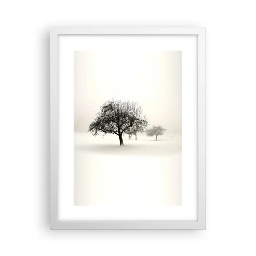 Poster in een witte lijst - Winterslaap - 30x40 cm