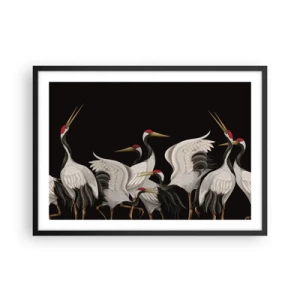 Poster in een zwarte lijst - Vogel spullen - 70x50 cm