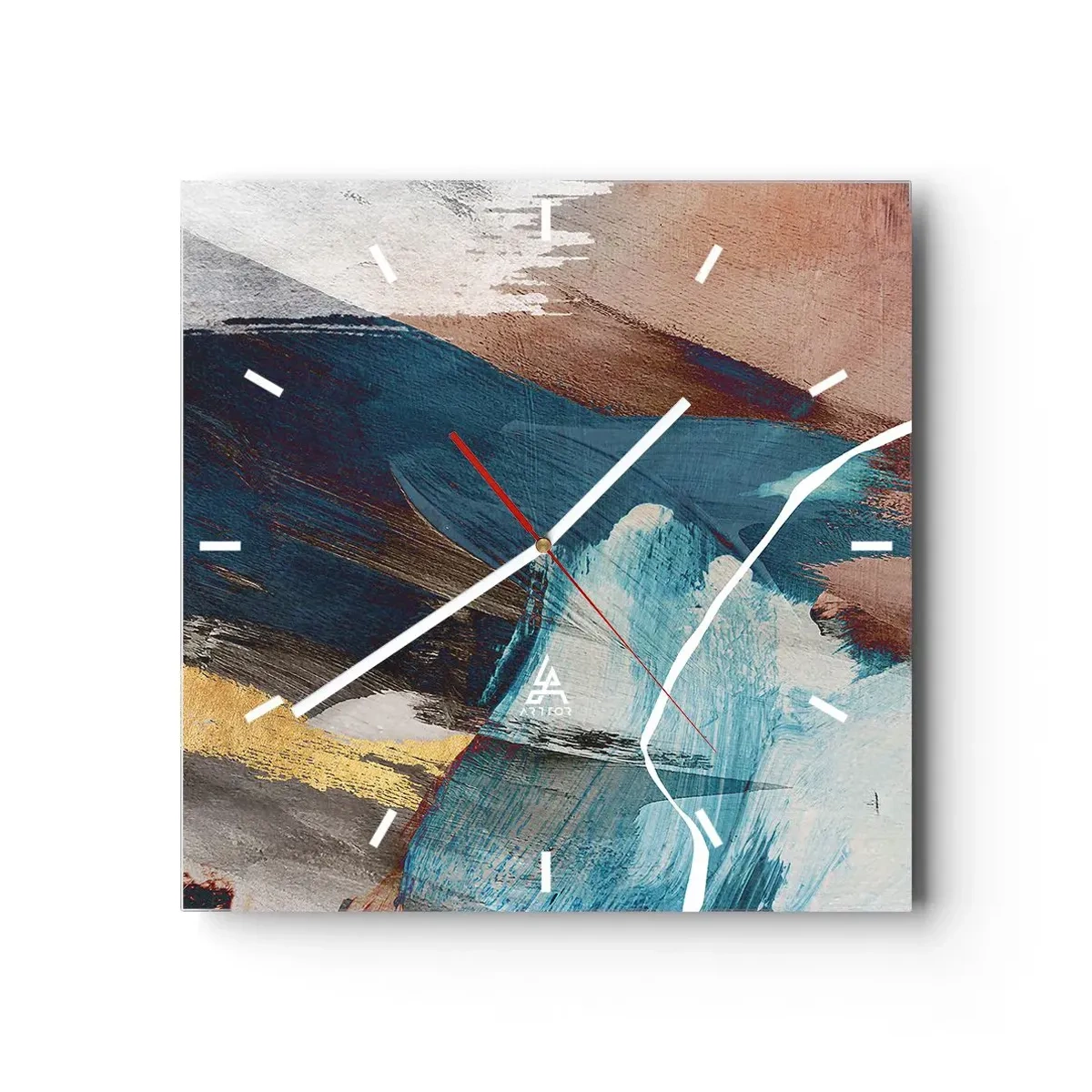 Wandklok - Klok - Met panache en energie - 30x30 cm