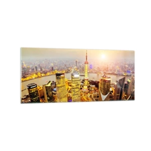 Schilderen op glas - Aziatische droom - 120x50 cm