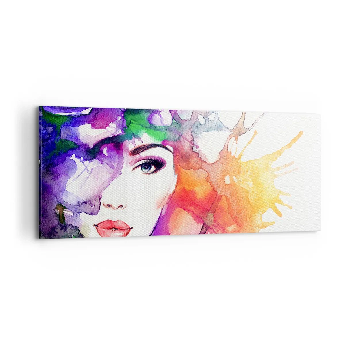 Schilderen op canvas - Met hoofd in de wolken - 120x50 cm