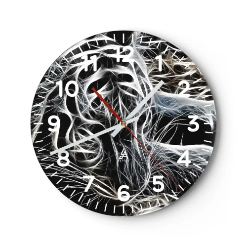 Wandklok - Klok - Een onderzoek naar de lichtheid van katten - 30x30 cm