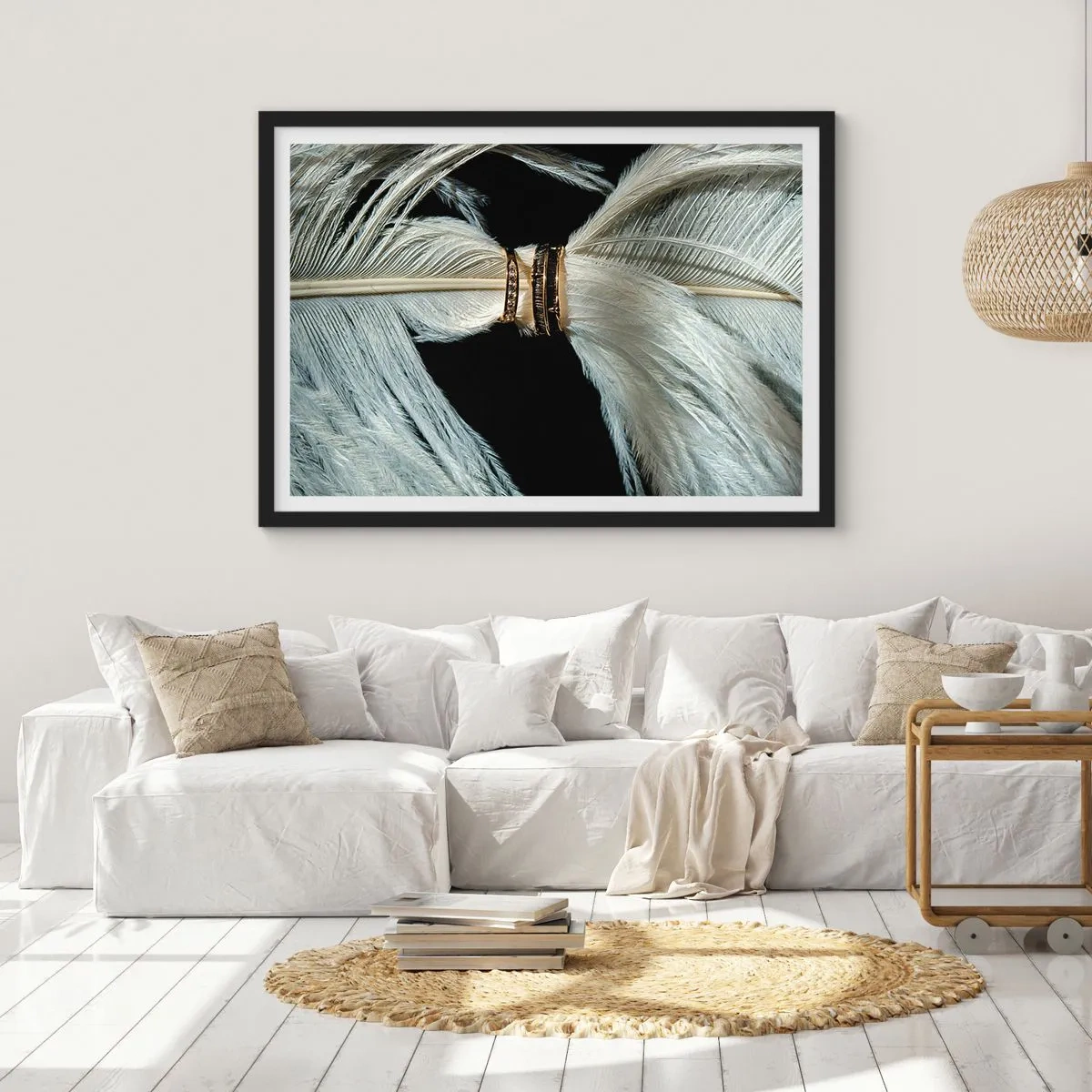 Poster in een zwarte lijst - ... en ik zal je niet verlaten ... - 70x50 cm