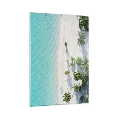 Schilderen op glas - Een vakantie in het paradijs - 50x70 cm