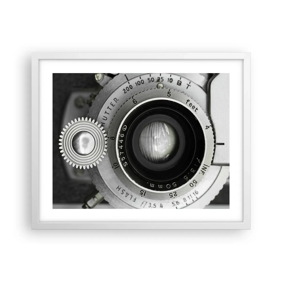 Poster in een witte lijst - Een verhaal over Hollywood - 50x40 cm