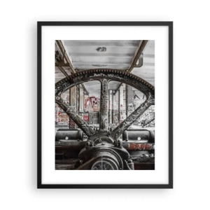 Poster in een zwarte lijst - Het geheime leven van de fabriek - 40x50 cm