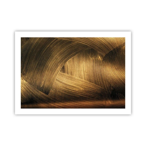 Poster - In een gouden doolhof - 70x50 cm