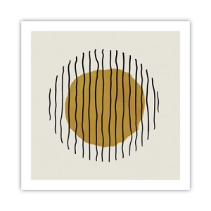 Poster - Abstractie trillend van warmte - 60x60 cm