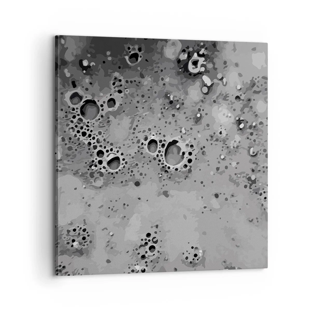 Schilderen op canvas - Als een maanlandschap - 60x60 cm