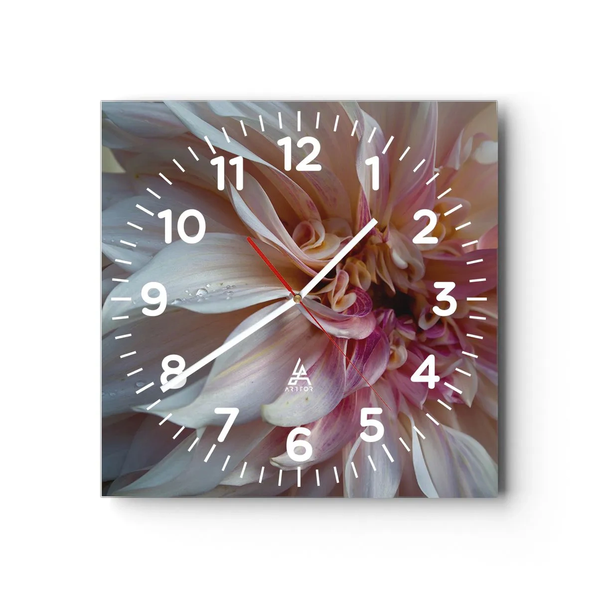 Wandklok - Klok - Bloeiende frisheid - 30x30 cm