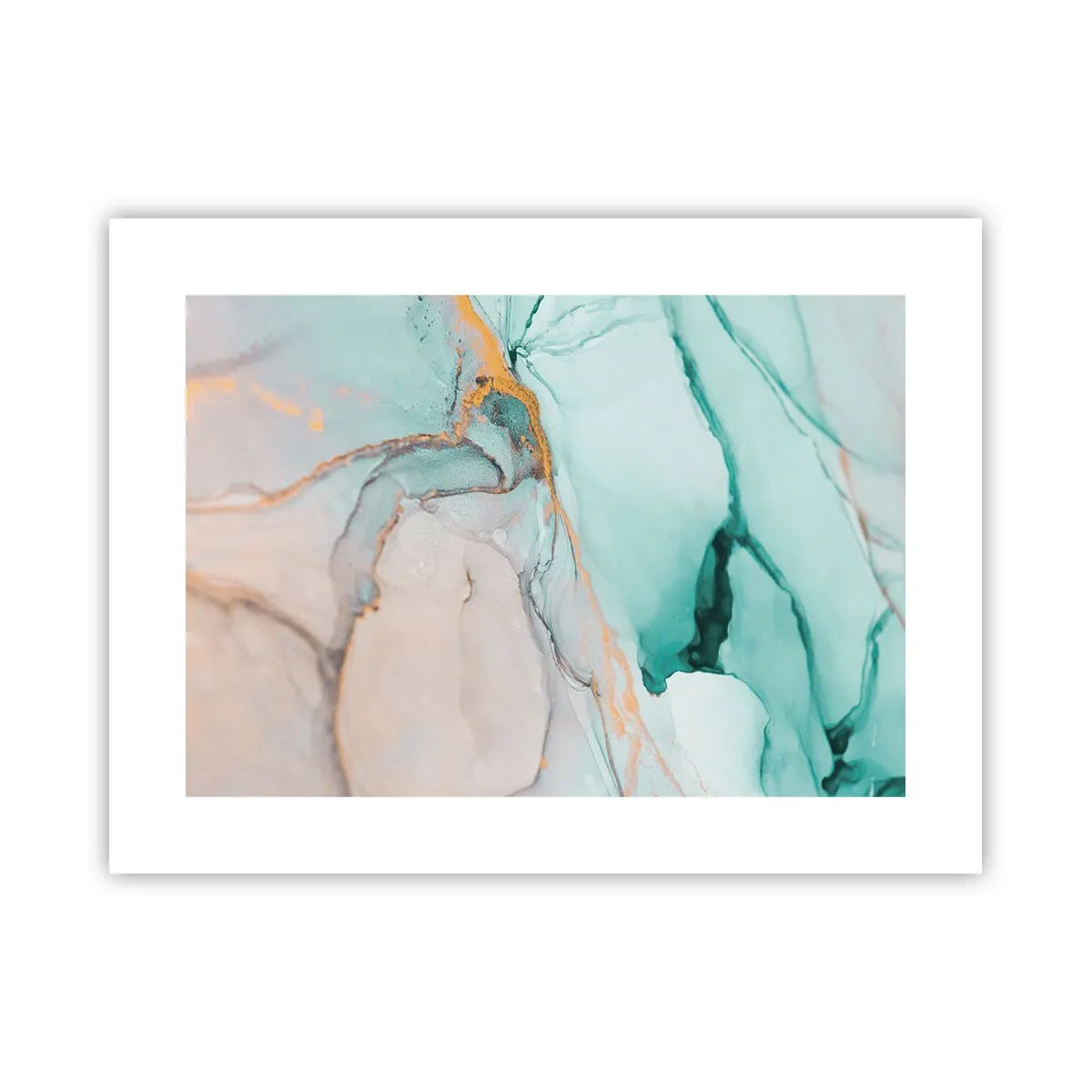Poster - Een dans van vormen en kleuren - 40x30 cm