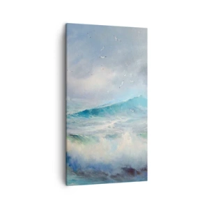 Schilderen op canvas - 'De wervelwind huilde van triomf...' - 45x80 cm