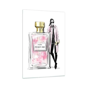 Schilderen op glas - Parijse sensualiteit - 70x100 cm