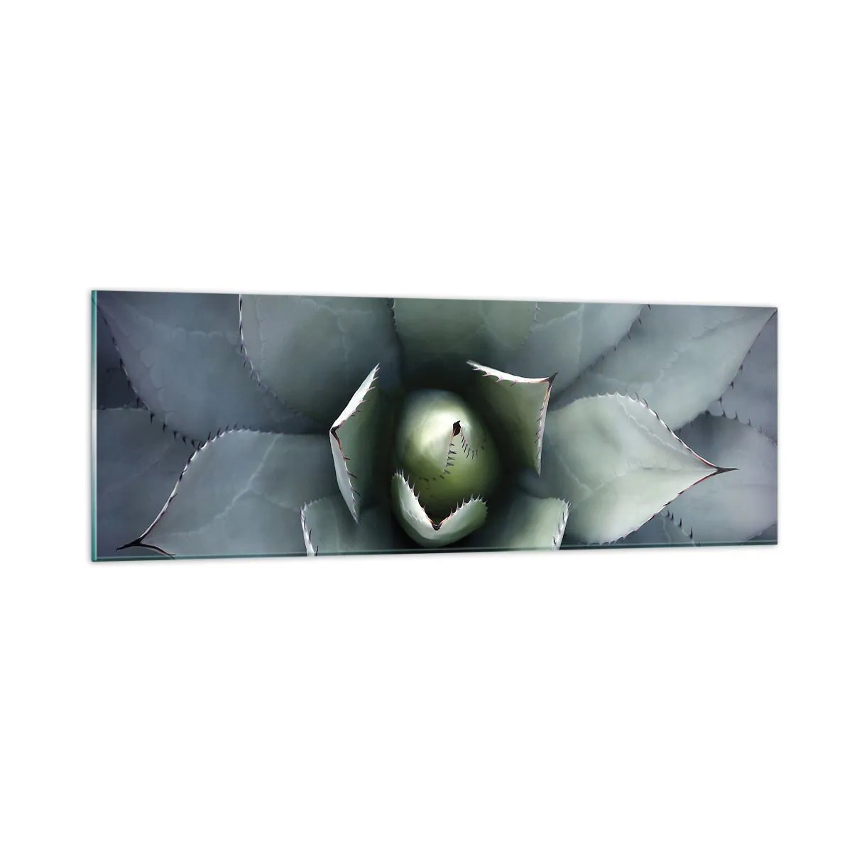 Schilderen op glas - Het trekt aan en waarschuwt - 90x30 cm